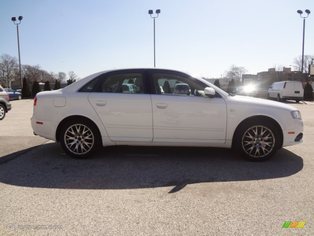 2008 A4 2.0T Special Edition quattro Sedan - Ibis White / Beige photo #5