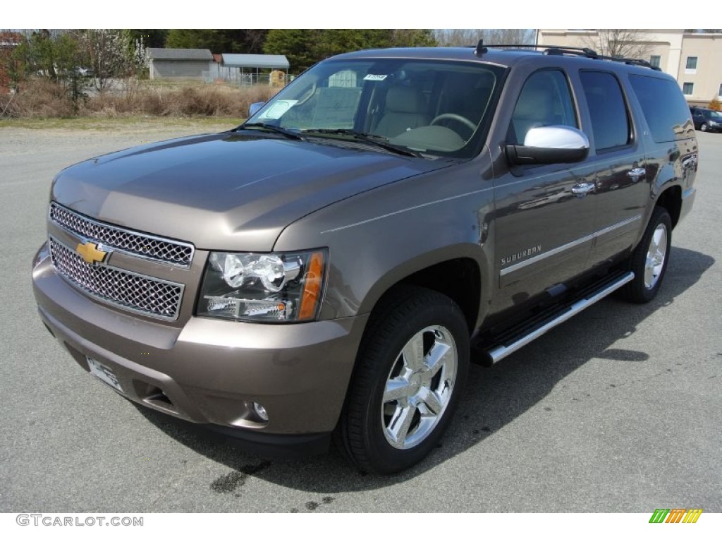 Mocha Steel Metallic 2013 Chevrolet Suburban LTZ 4x4 Exterior Photo #78678263