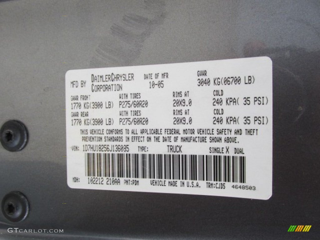 2006 Ram 1500 Sport Quad Cab 4x4 - Mineral Gray Metallic / Medium Slate Gray photo #19