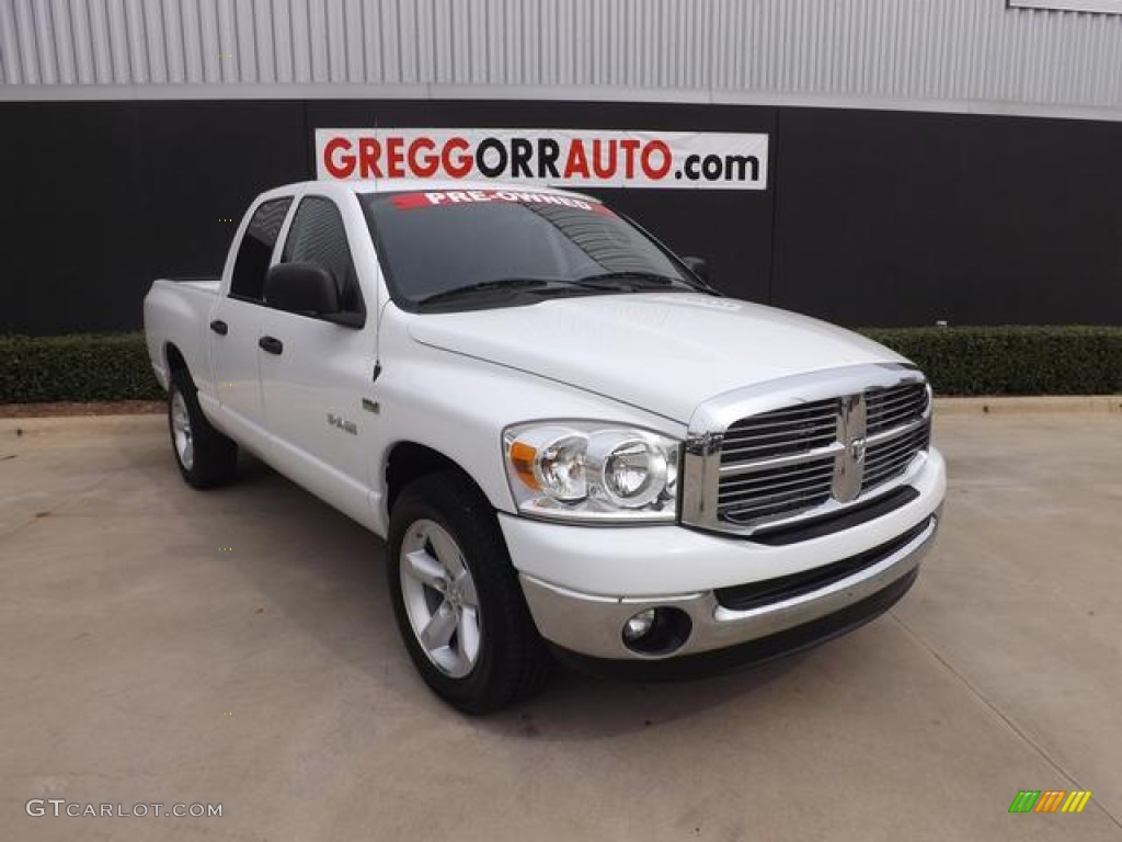 2008 Ram 1500 Lone Star Edition Quad Cab - Bright White / Medium Slate Gray photo #1