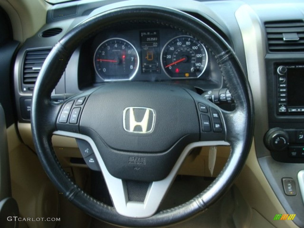 2007 Honda CR-V EX-L 4WD Ivory Steering Wheel Photo #78678959
