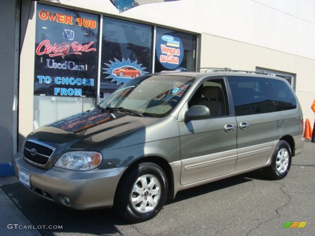 2005 Sedona EX - Sage Green Metallic / Beige photo #1