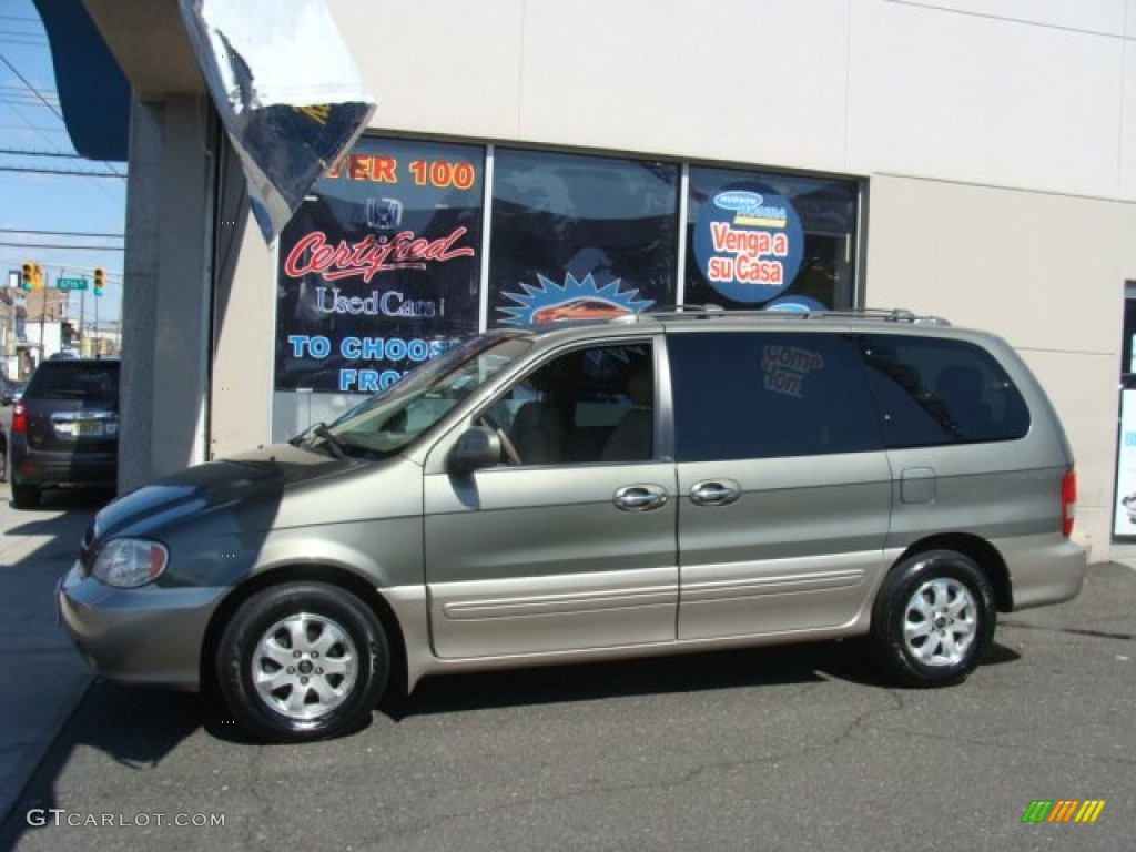 2005 Sedona EX - Sage Green Metallic / Beige photo #3