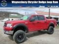 2004 Bright Red Ford F150 XLT SuperCrew 4x4  photo #1