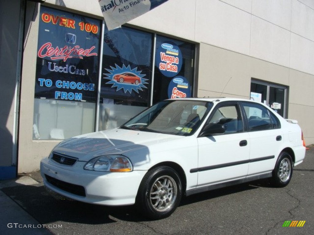 Frost White Honda Civic