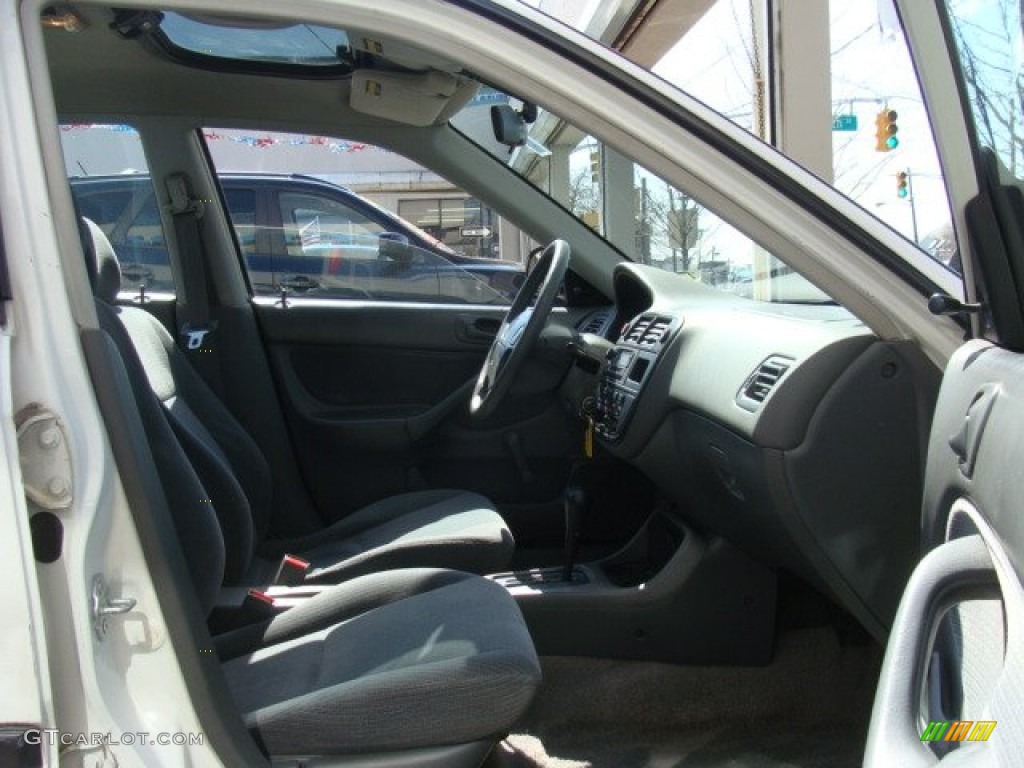 1997 Civic DX Sedan - Frost White / Gray photo #8