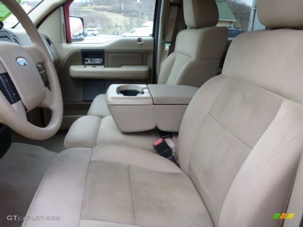 2004 F150 XLT SuperCrew 4x4 - Bright Red / Tan photo #10