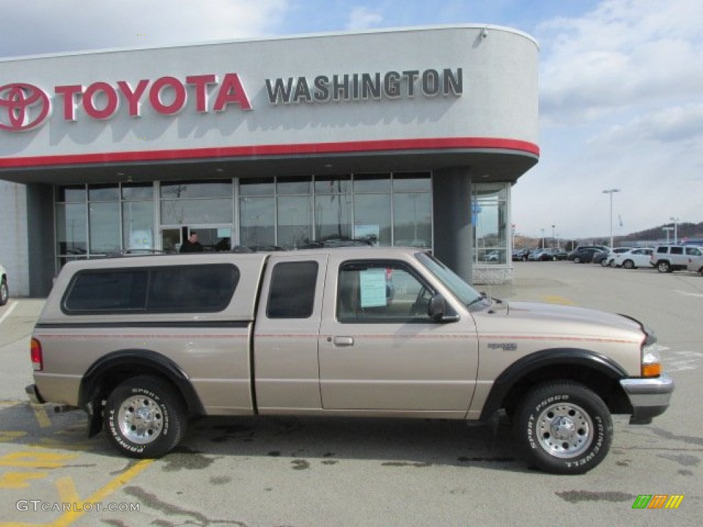 1998 Ranger XLT Extended Cab - Light Prairie Tan Metallic / Medium Prairie Tan photo #2