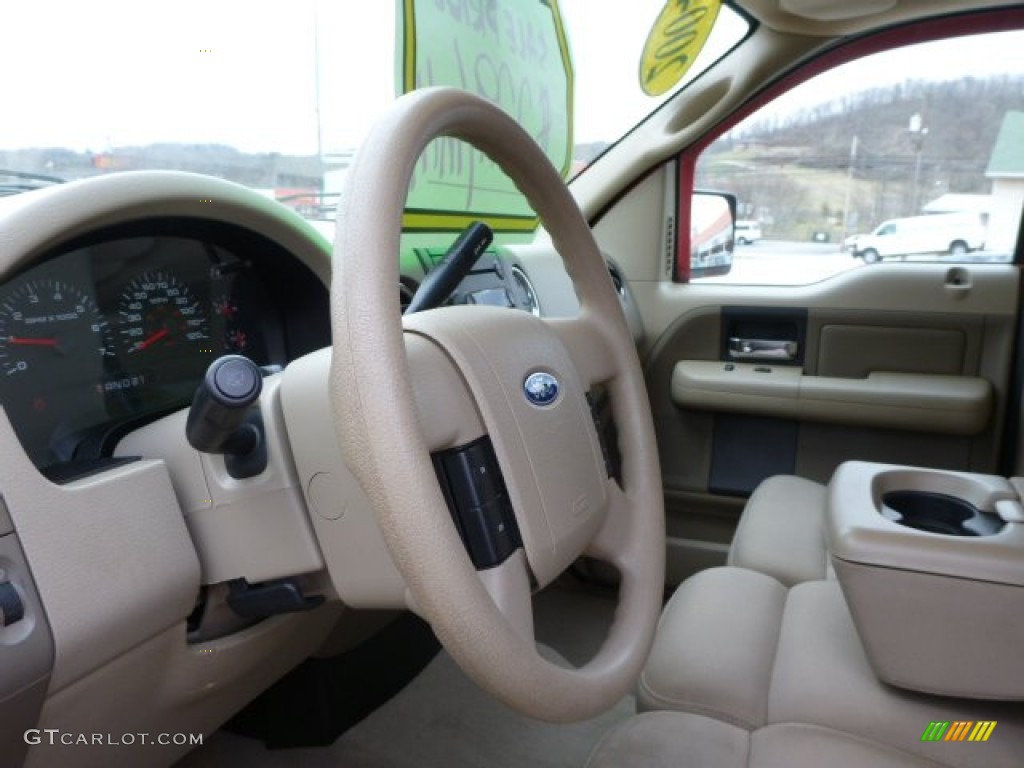 2004 F150 XLT SuperCrew 4x4 - Bright Red / Tan photo #15