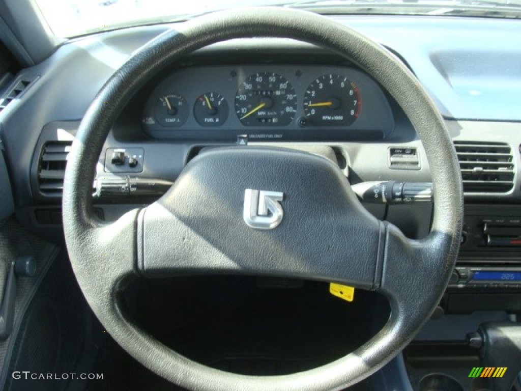 1993 Escort LX Sedan - Oxford White / Grey photo #7