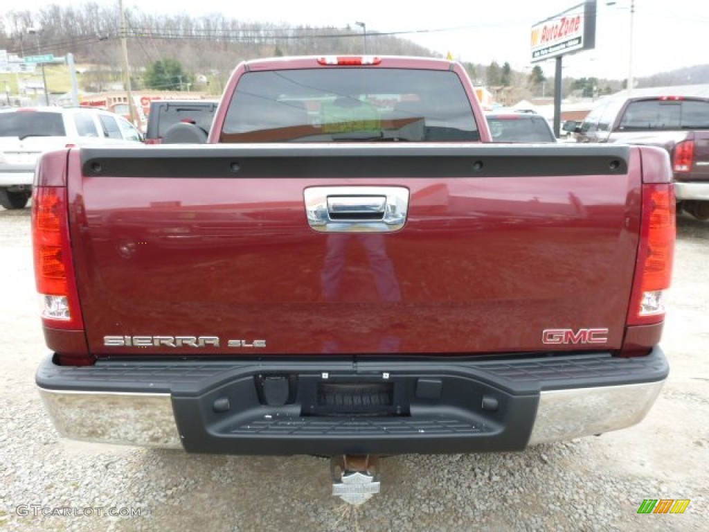 2008 Sierra 1500 SLE Extended Cab 4x4 - Sonoma Red Metallic / Ebony photo #4