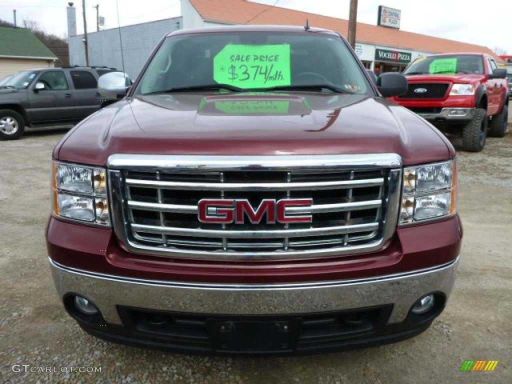 2008 Sierra 1500 SLE Extended Cab 4x4 - Sonoma Red Metallic / Ebony photo #8