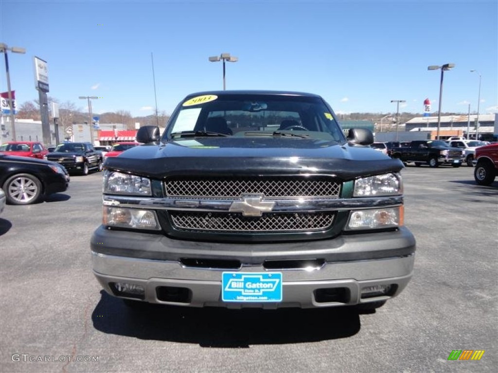 2003 Silverado 1500 Z71 Extended Cab 4x4 - Dark Green Metallic / Dark Charcoal photo #2