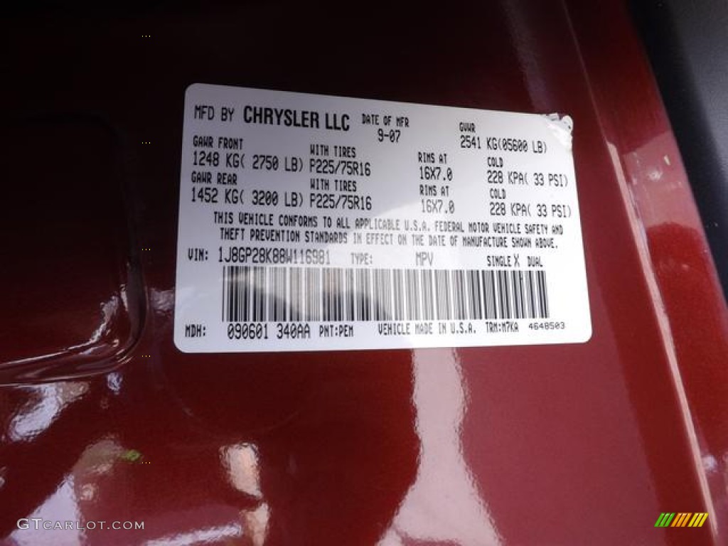 2008 Liberty Color Code PEM for Red Rock Crystal Pearl Photo #78681312