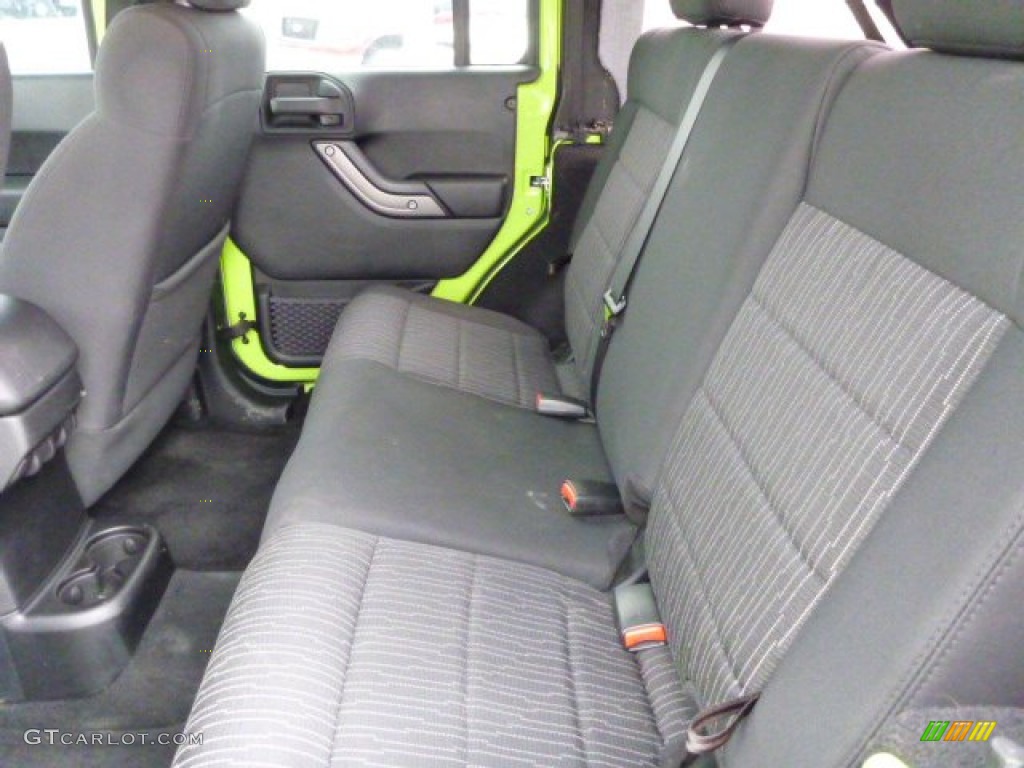 2012 Jeep Wrangler Unlimited Sport S 4x4 Rear Seat Photo #78682056