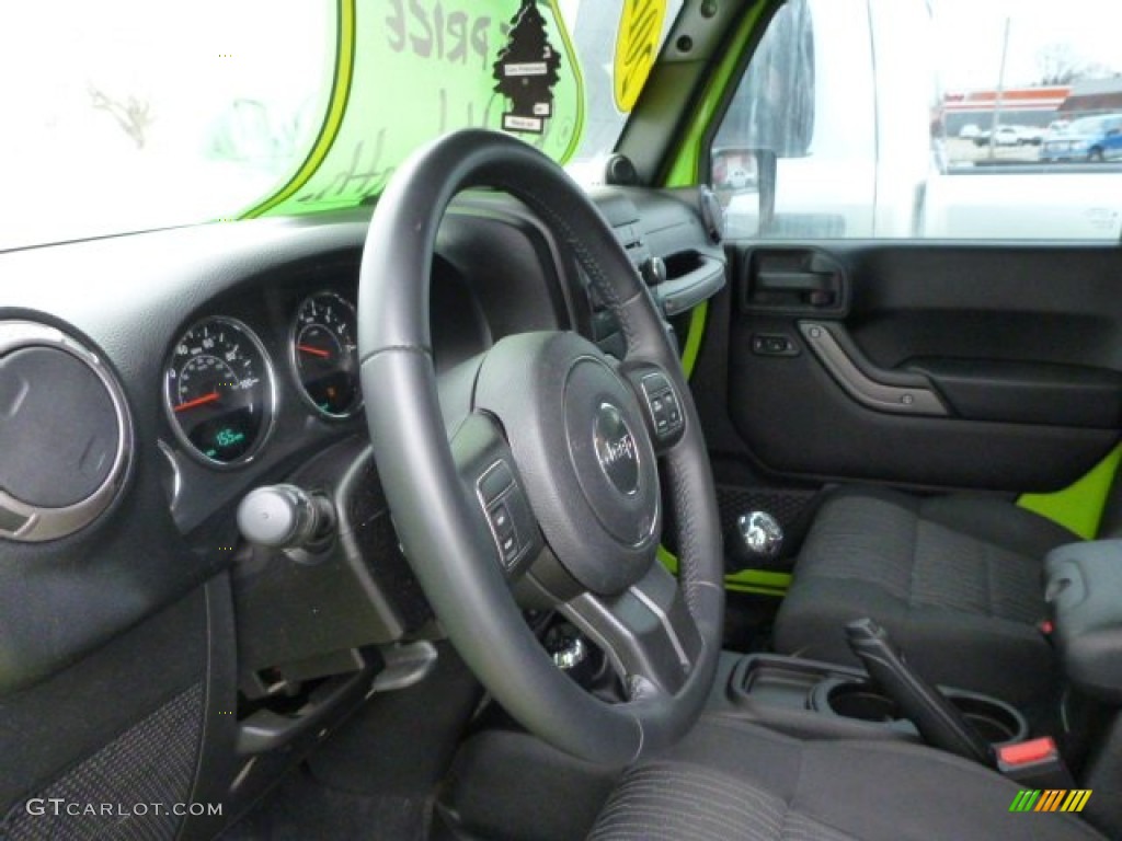 2012 Wrangler Unlimited Sport S 4x4 - Gecko Green / Black photo #15