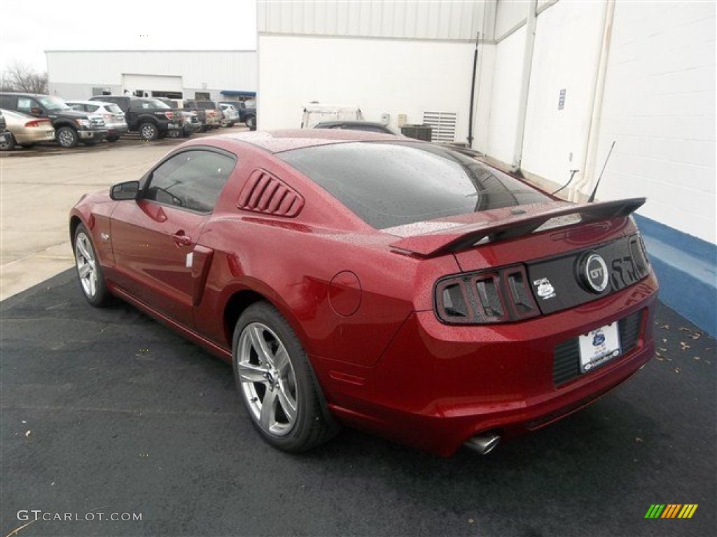2014 Mustang GT Premium Coupe - Ruby Red / Charcoal Black photo #4