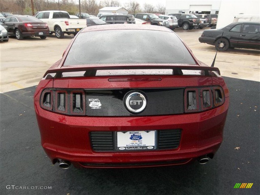 2014 Mustang GT Premium Coupe - Ruby Red / Charcoal Black photo #5