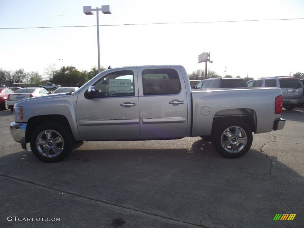 2013 Silverado 1500 LT Crew Cab - Silver Ice Metallic / Light Titanium/Dark Titanium photo #2