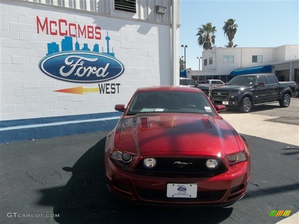 2014 Mustang GT Premium Coupe - Ruby Red / Charcoal Black photo #24