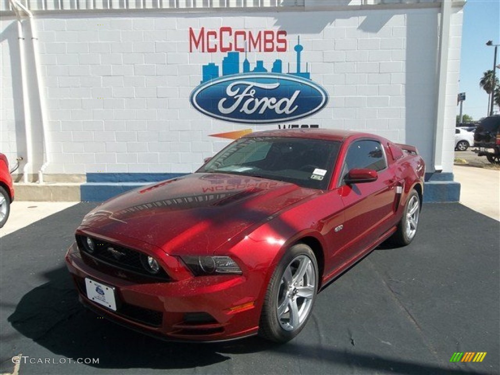 2014 Mustang GT Premium Coupe - Ruby Red / Charcoal Black photo #25