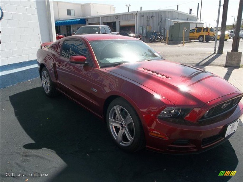 2014 Mustang GT Premium Coupe - Ruby Red / Charcoal Black photo #30