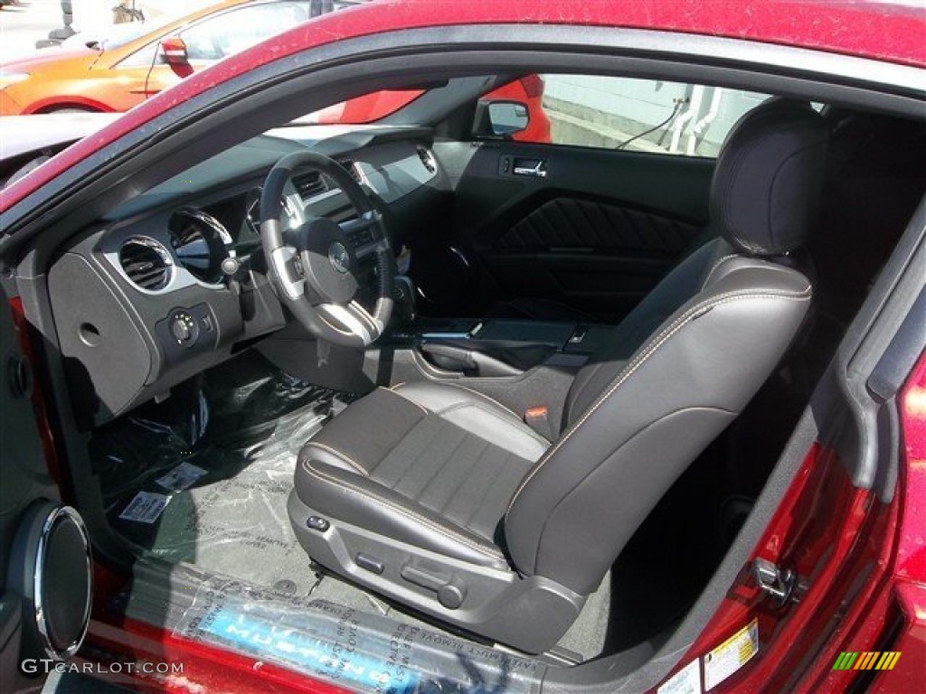 2014 Mustang GT Premium Coupe - Ruby Red / Charcoal Black photo #35