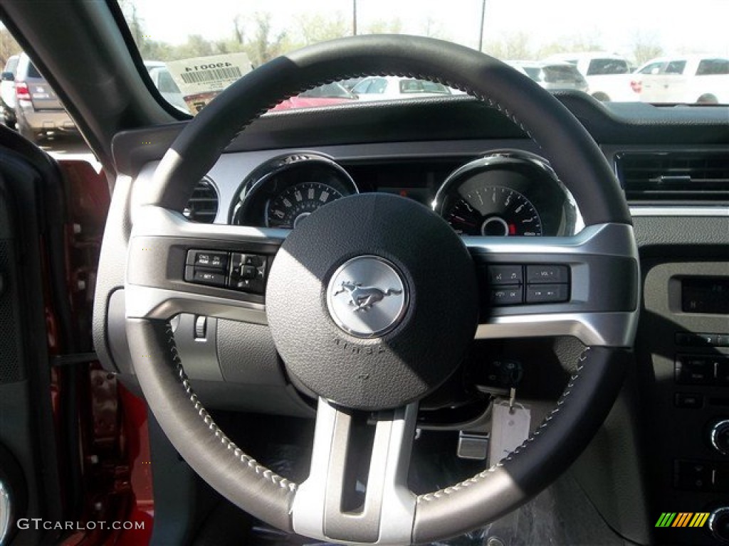 2014 Mustang GT Premium Coupe - Ruby Red / Charcoal Black photo #39