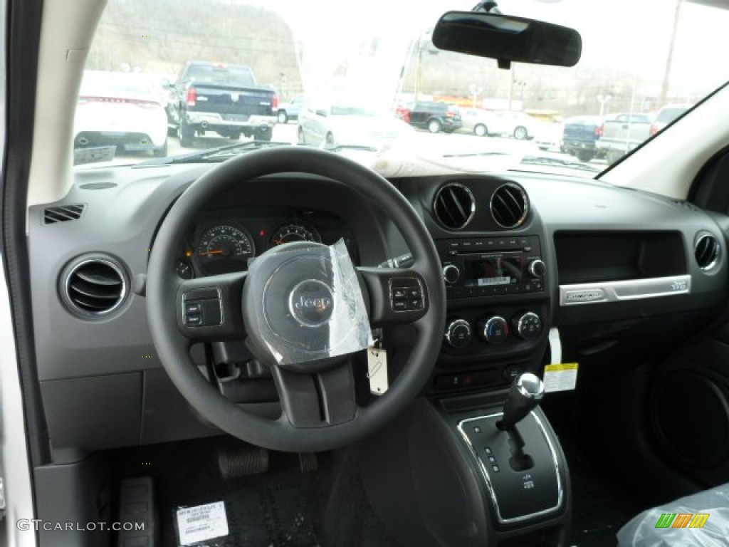 2014 Jeep Compass Sport 4x4 Dark Slate Gray Dashboard Photo #78683215