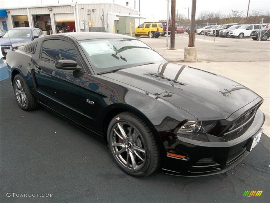 Black 2014 Ford Mustang GT Premium Coupe Exterior Photo #78683290
