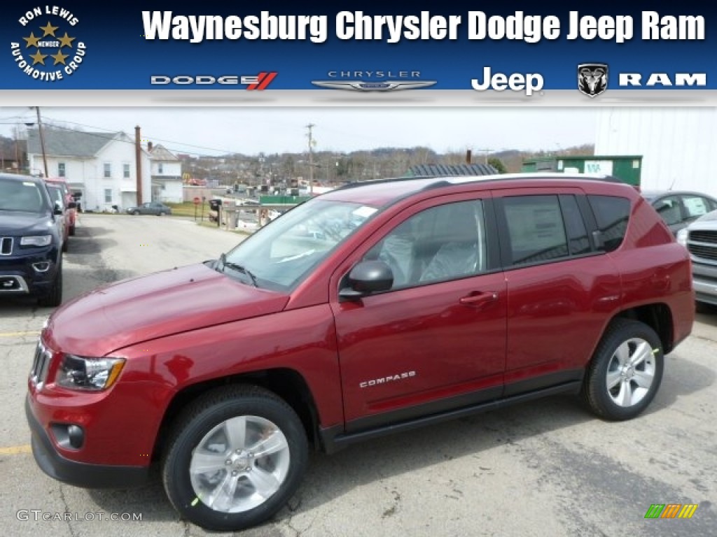 Deep Cherry Red Crystal Pearl Jeep Compass