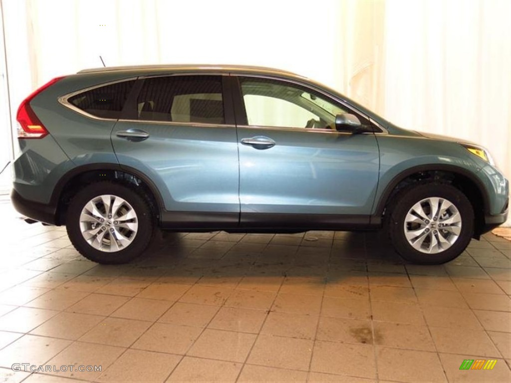 2013 CR-V EX-L - Mountain Air Metallic / Beige photo #2