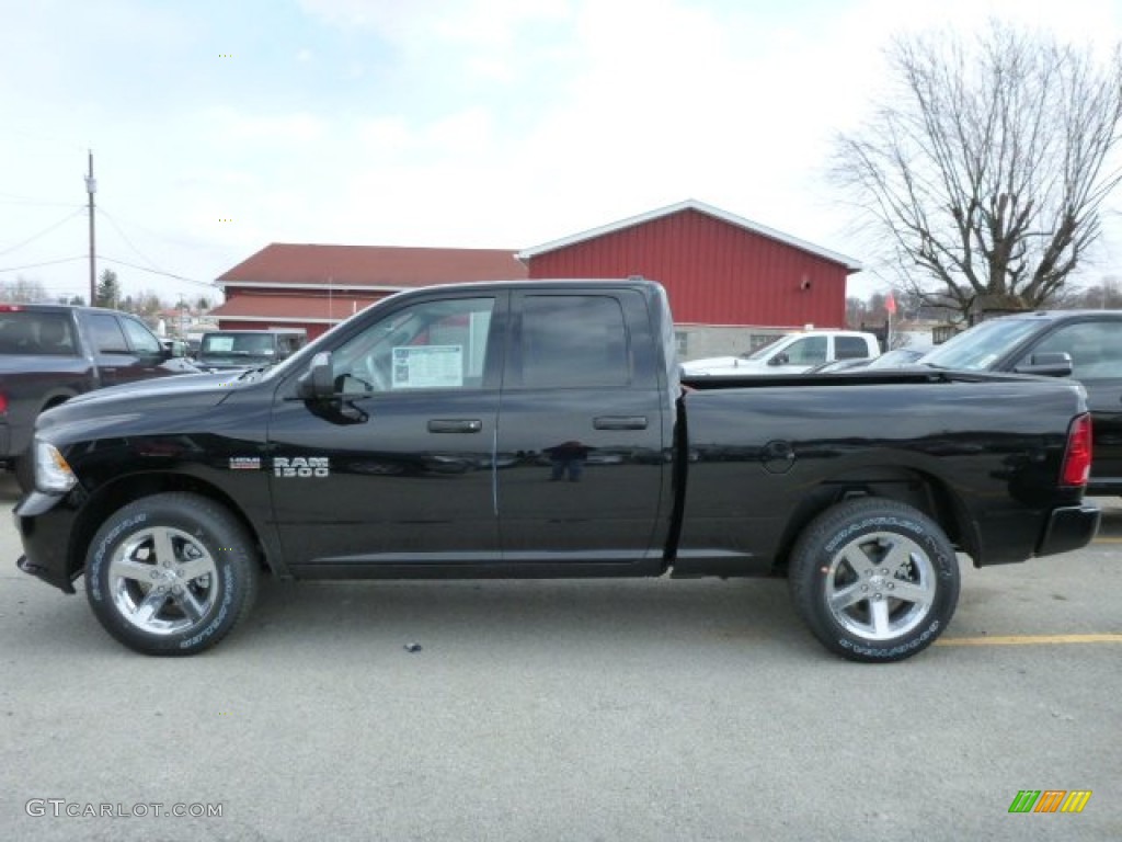 Black 2013 Ram 1500 Express Quad Cab 4x4 Exterior Photo #78685016