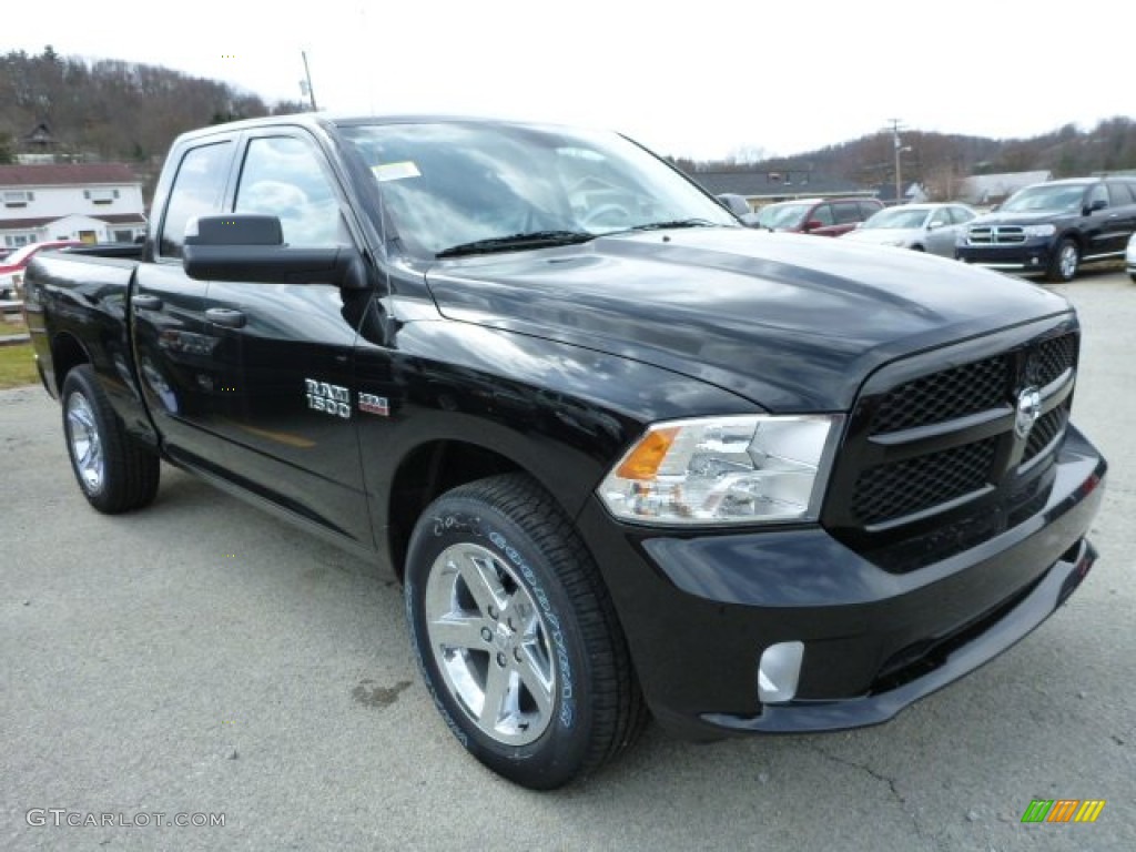 Black 2013 Ram 1500 Express Quad Cab 4x4 Exterior Photo #78685104
