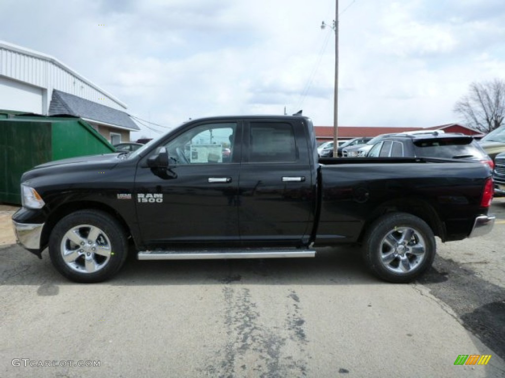 Black 2013 Ram 1500 Big Horn Quad Cab 4x4 Exterior Photo #78685651