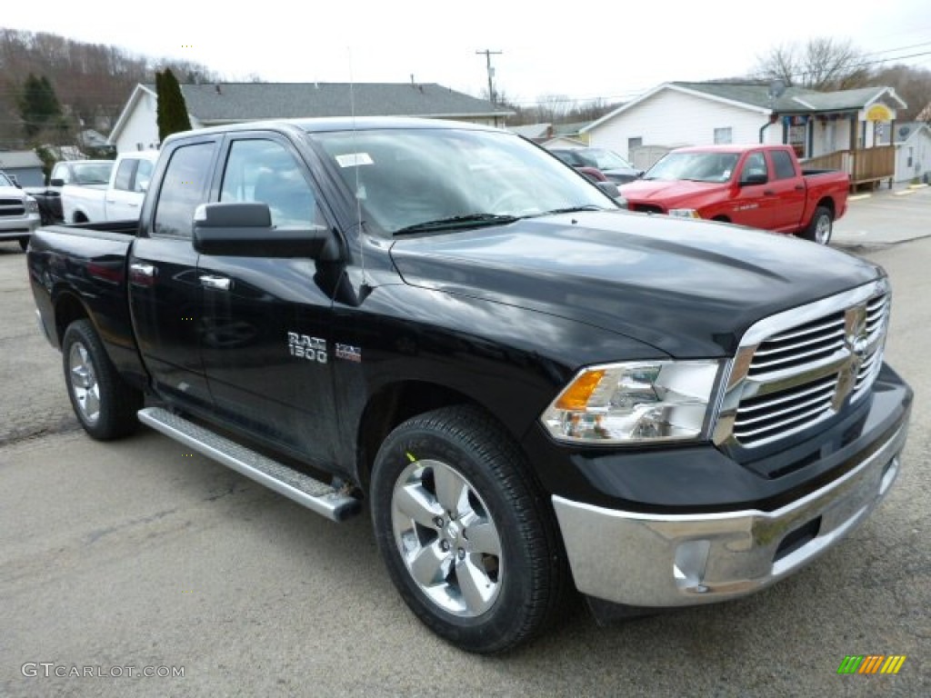 Black 2013 Ram 1500 Big Horn Quad Cab 4x4 Exterior Photo #78685747
