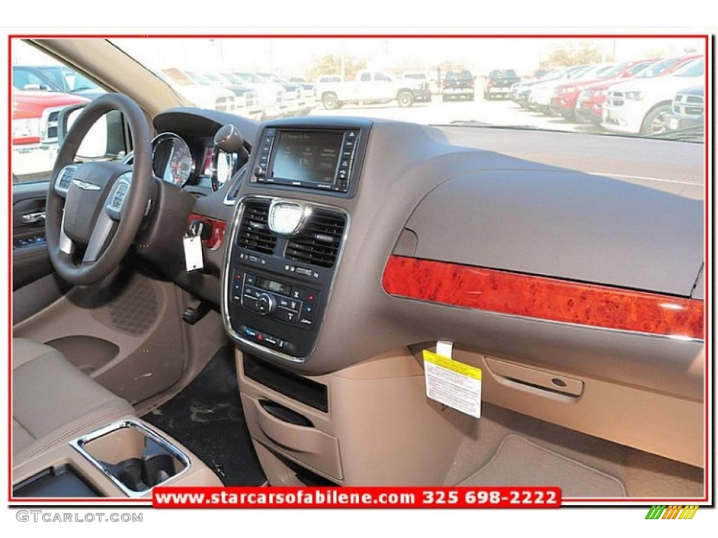 2013 Town & Country Touring - Crystal Blue Pearl / Dark Frost Beige/Medium Frost Beige photo #22