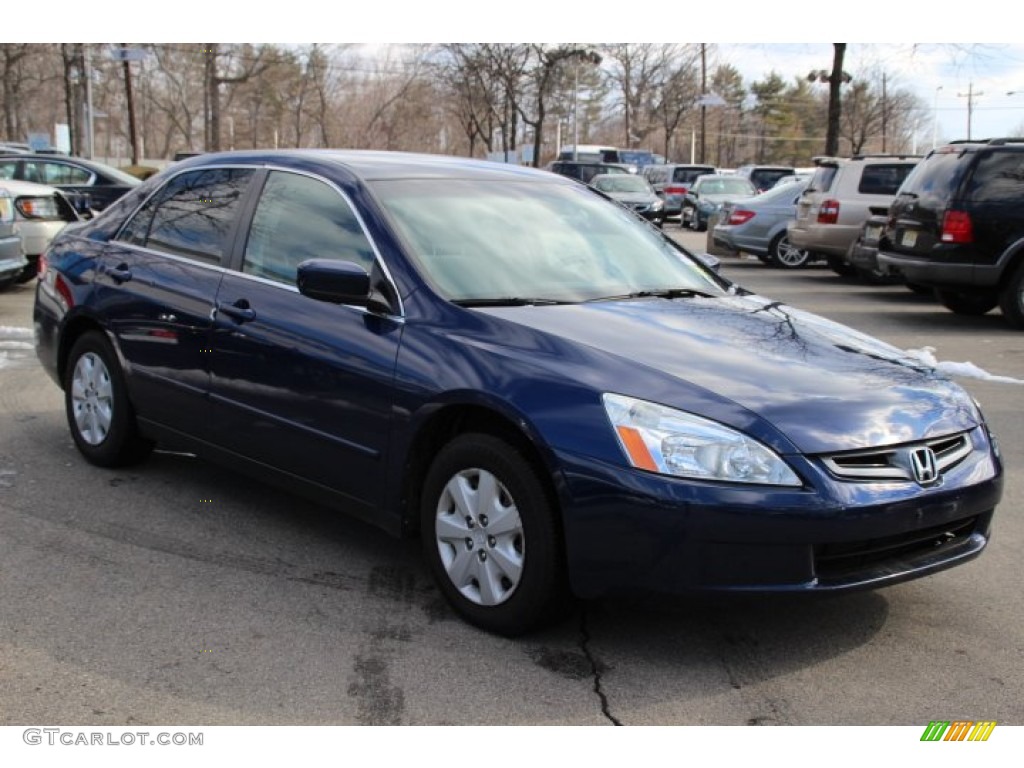 2004 Accord LX Sedan - Eternal Blue Pearl / Gray photo #3