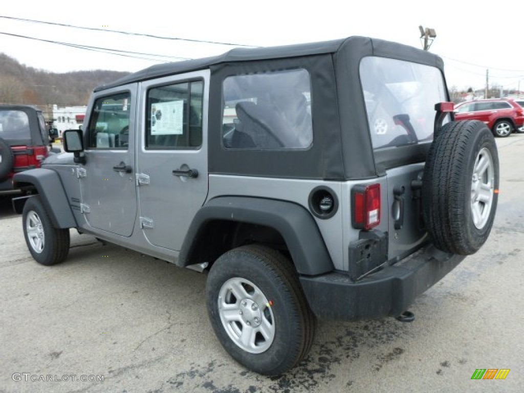 2013 Wrangler Unlimited Sport 4x4 - Billet Silver Metallic / Black photo #3