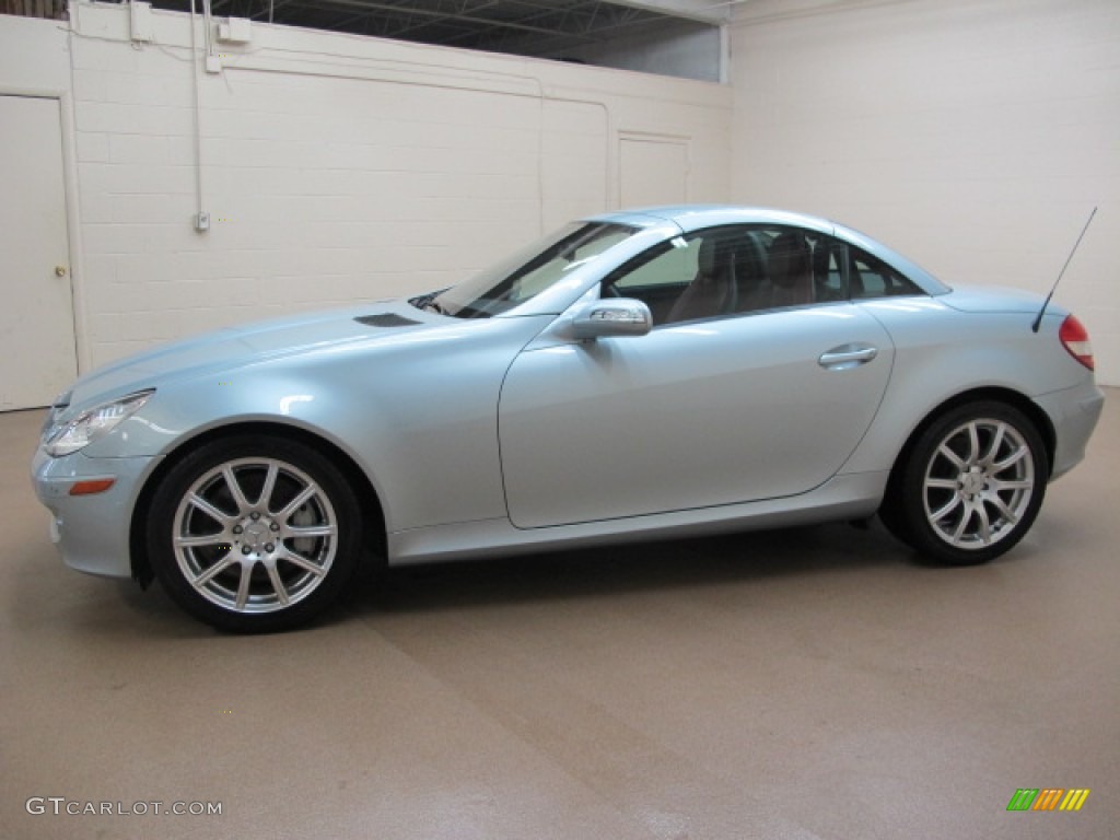 Diamond Silver Metallic 2005 Mercedes-Benz SLK 350 Roadster Exterior Photo #78688057