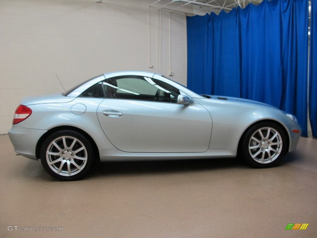 Diamond Silver Metallic 2005 Mercedes-Benz SLK 350 Roadster Exterior Photo #78688141