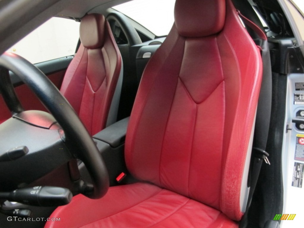 Red Interior 2005 Mercedes-Benz SLK 350 Roadster Photo #78688255