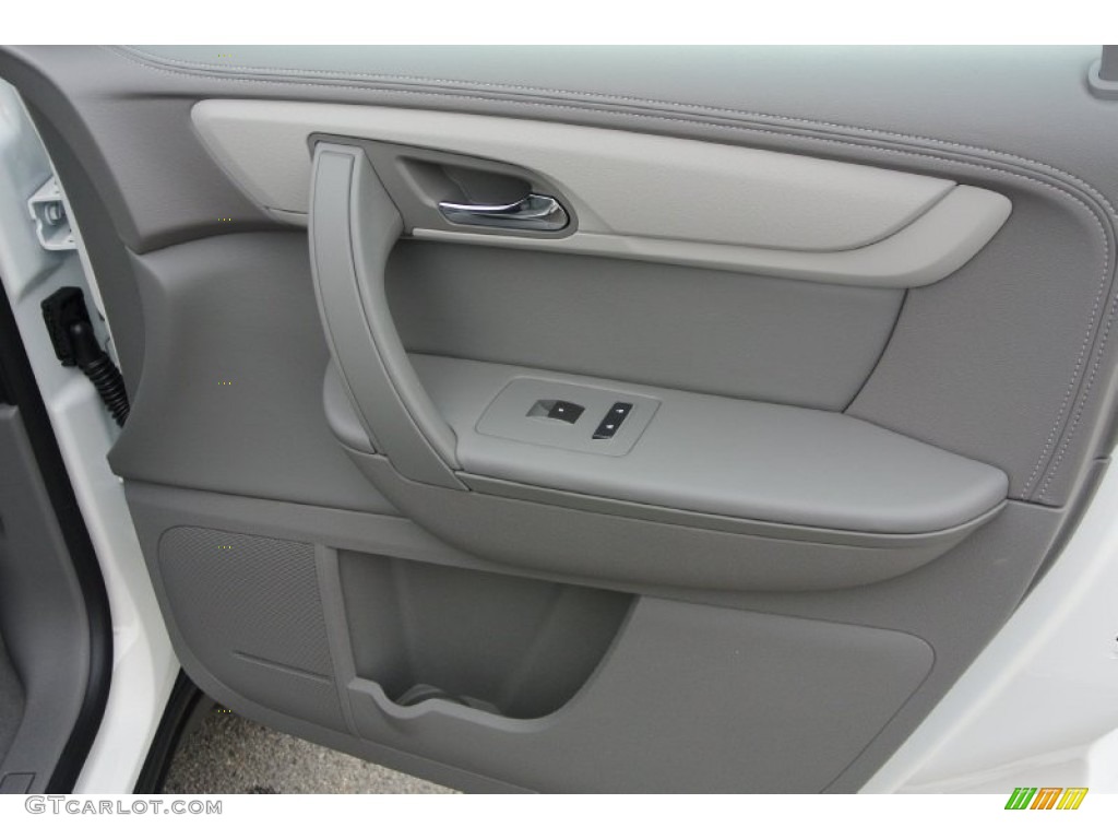 2013 Chevrolet Traverse LS Dark Titanium/Light Titanium Door Panel Photo #78689246