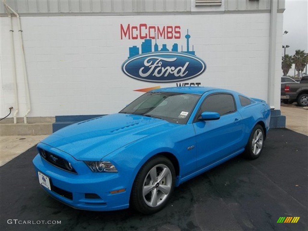 2013 Mustang GT Coupe - Grabber Blue / Charcoal Black photo #21