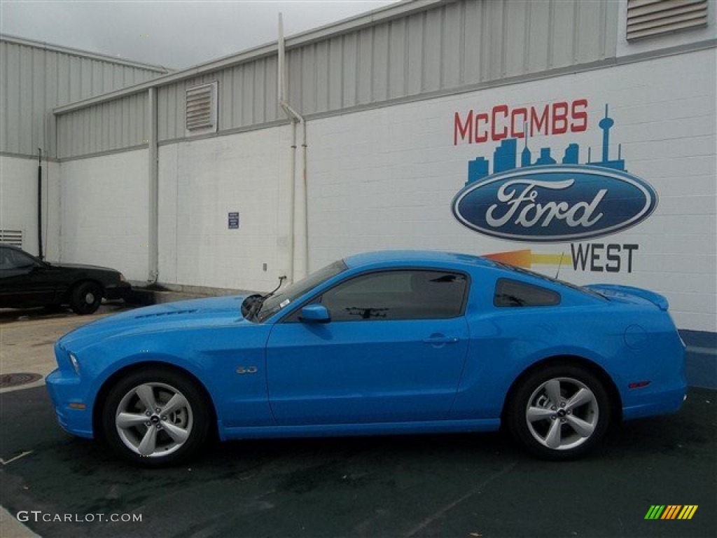 2013 Mustang GT Coupe - Grabber Blue / Charcoal Black photo #22