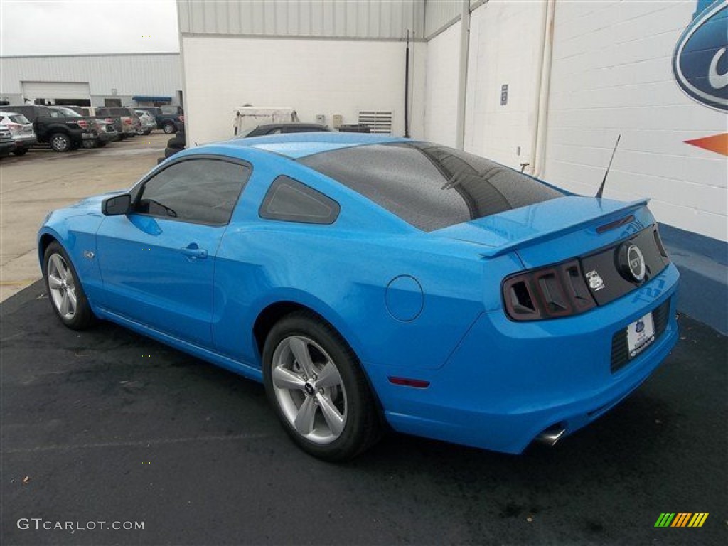 2013 Mustang GT Coupe - Grabber Blue / Charcoal Black photo #23