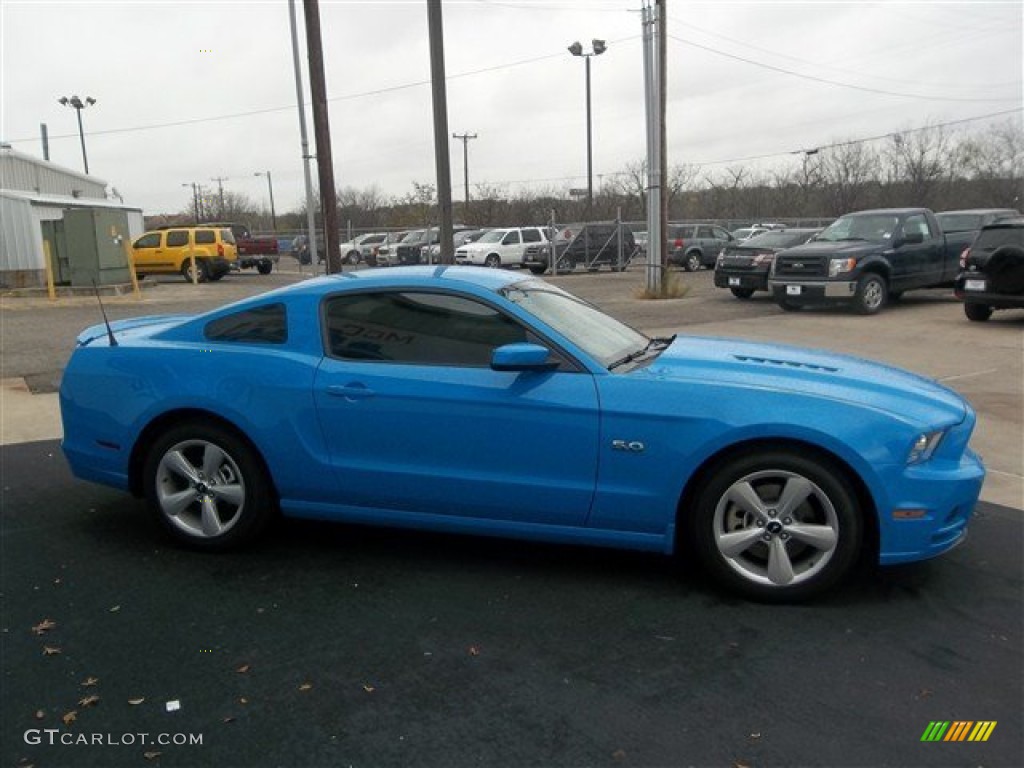 2013 Mustang GT Coupe - Grabber Blue / Charcoal Black photo #26