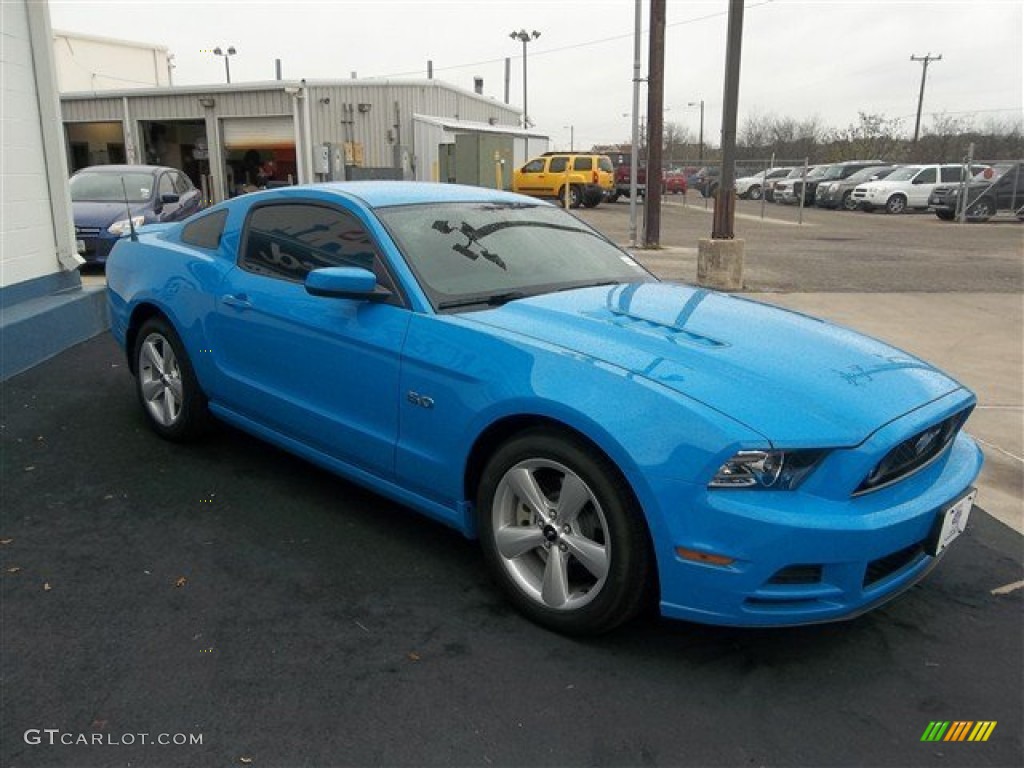 2013 Mustang GT Coupe - Grabber Blue / Charcoal Black photo #27