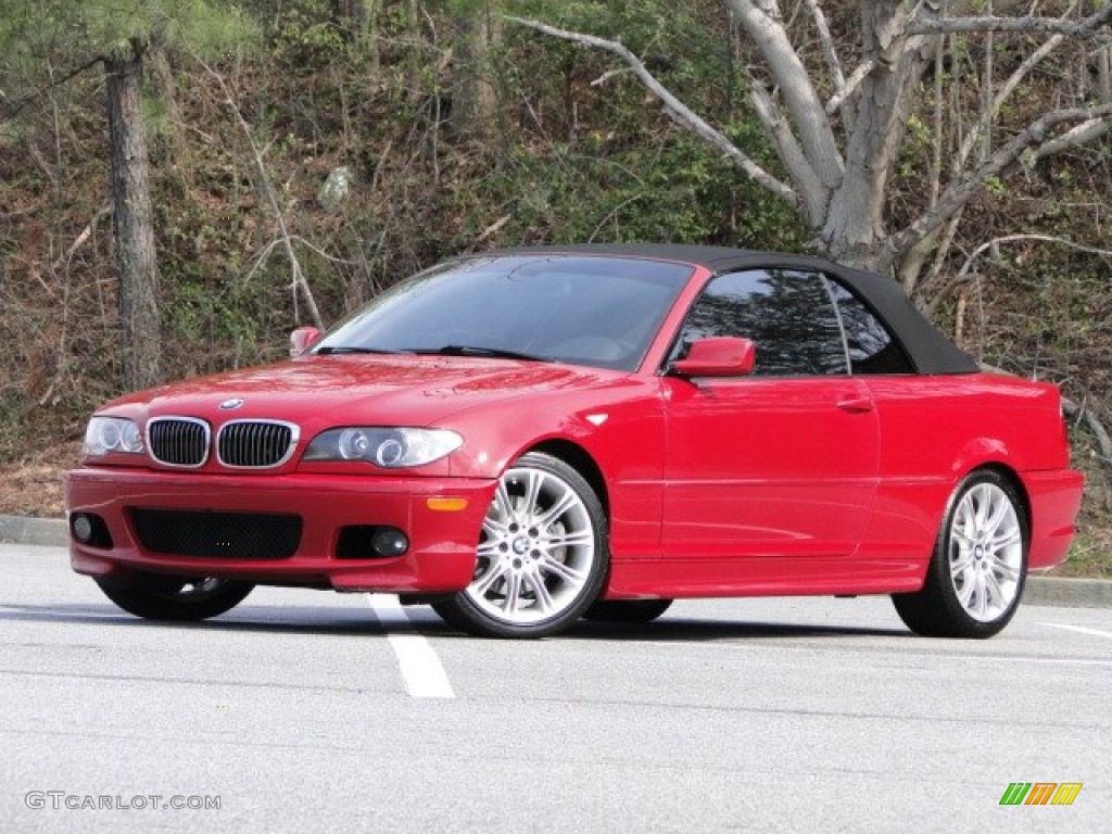 2006 3 Series 330i Convertible - Electric Red / Black photo #5