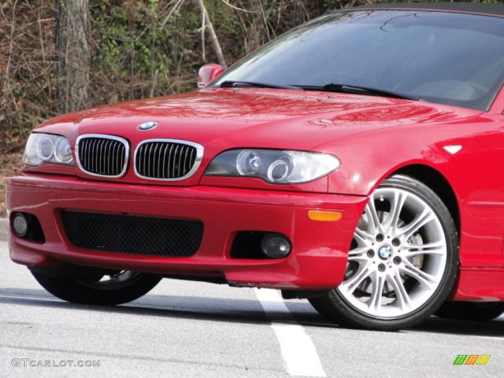 2006 3 Series 330i Convertible - Electric Red / Black photo #7